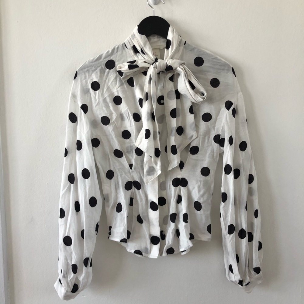 H&M brand New Polka Dot Blouse